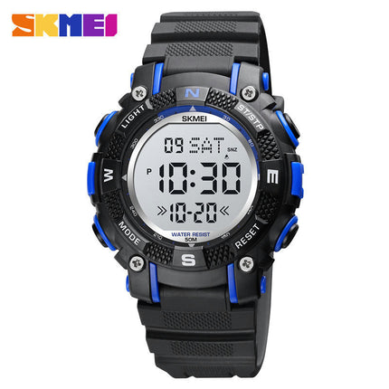 Kids Digital Sport Waterproof Electronic Multi Function Watches, 7 Colorful LED Luminous Wristwatch