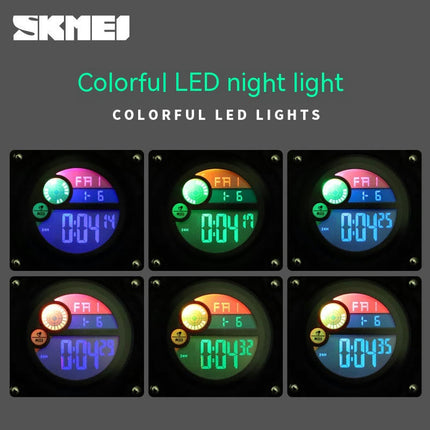 Kids Watch, Waterproof Sports Digital Watches for Boys Girls with Colorful LED Light