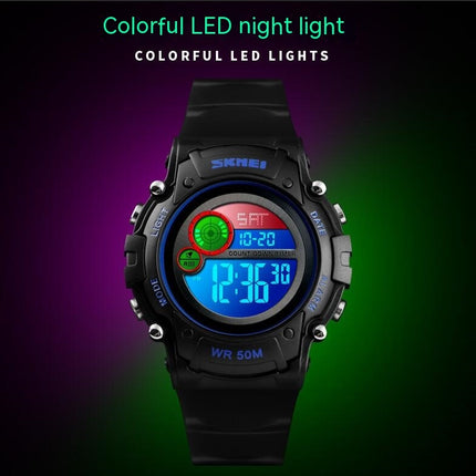 Kids Watch, Waterproof Sports Digital Watches for Boys Girls with Colorful LED Light