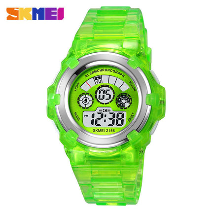 Digital Sports Watches for Child with Waterproof EL Light Alarm