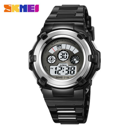 Digital Sports Watches for Child with Waterproof EL Light Alarm