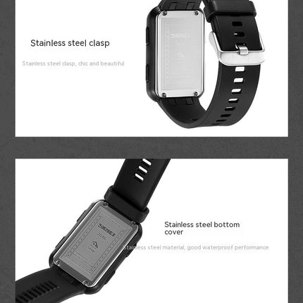 Digital Rectangular Watch Waterproof LED Luminous Outdoor Sports Watch
