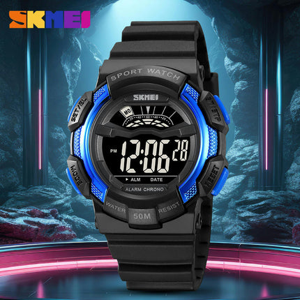 Kids Watches Digital Outdoor Sport Waterproof Electrical LED-Lights Watches with Luminous
