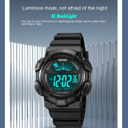 Kids Watches Digital Outdoor Sport Waterproof Electrical LED-Lights Watches with Luminous