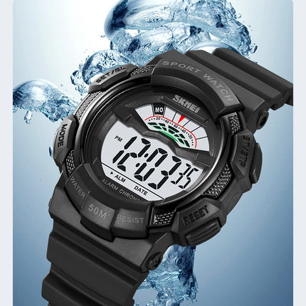 Kids Watches Digital Outdoor Sport Waterproof Electrical LED-Lights Watches with Luminous