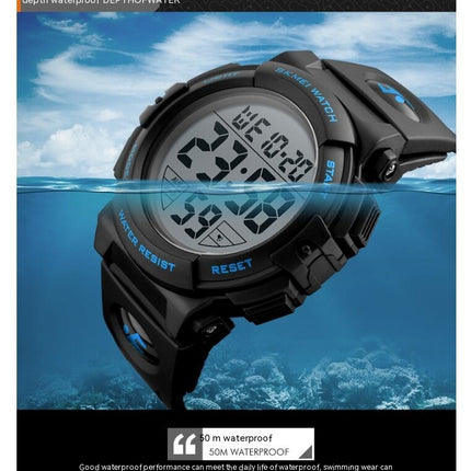 Boys Watch Digital Sports Waterproof Outdoor Kids Watches Calendar Wristwatch