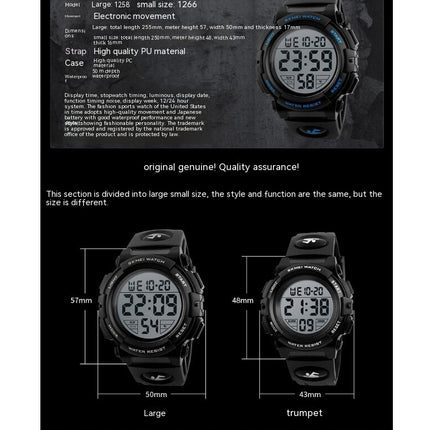 Kids Digital Watch, Waterproof Electrical Watch Multifunctional Watches