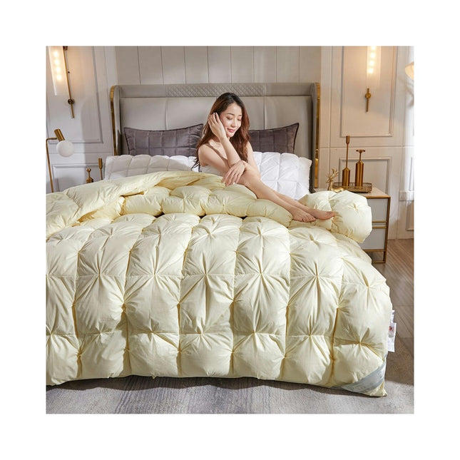 Quilt For All Season Goose Feather Down Comforter King Down Duvet,Soft Warm Duvet Quilt 1