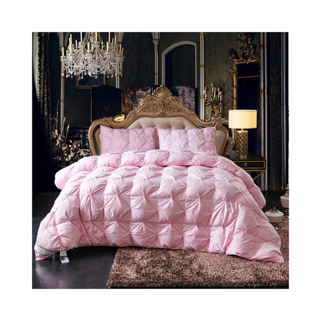 Warmth Goose Down Comforter, Ultra Soft Cotton Bed Quilt,All Season Goose Down Duvet 1