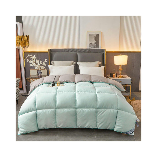 Quilt Goose Feathers Down Comforter Duvet Quilt-Soft All Season Down Comforter Fluffy Warmth