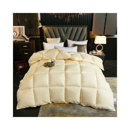 White Goose Feathers Down Comforter Duvet Insert - Ultra-Soft All Season Down Comforter 1
