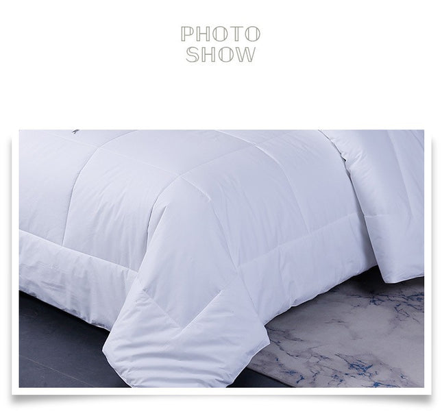 Cotton Quilt Thickened Comforter Duvet Quilt- White Comforter All Season King Quilt