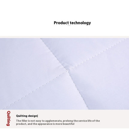 Cotton Quilt Thickened Comforter Duvet Quilt- White Comforter All Season King Quilt