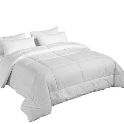 Cotton Quilt Thickened Comforter Duvet Quilt- White Comforter All Season King Quilt