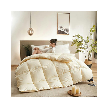 Comforter Queen Cotton Winter Duvet,Thick Warm Breathable Winter Quilt Comforter for Home