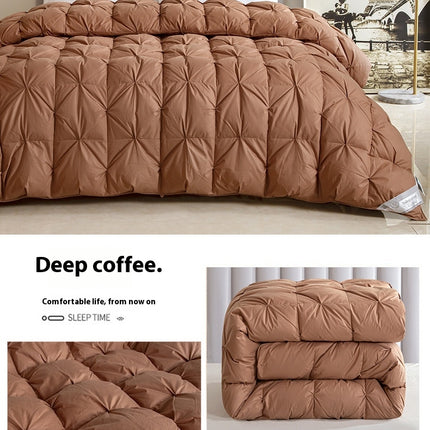 Winter Quilt Feather Goose Comforter Cotton Quilt Soft and Warm Duvet Quilt for All Season