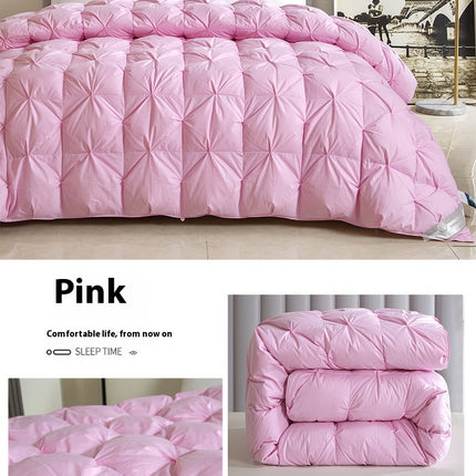 Winter Quilt Feather Goose Comforter Cotton Quilt Soft and Warm Duvet Quilt for All Season