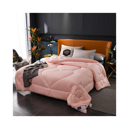 Soft Silk Quilt- Breathable Silk Comforter- Warmth for Winter-for All Seasons Queen Comforter