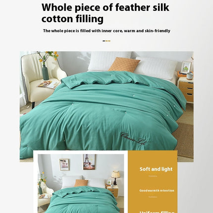 Soft Silk Quilt Breathable Silk Comforter Warmth for Winter Quilt for Queen Comforter 1