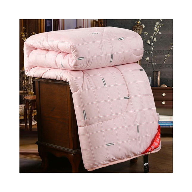 Silk Comforter with Cotton Soft Silk Quilt Breathable Silk Comforter Warmth for Winter Quilt 1