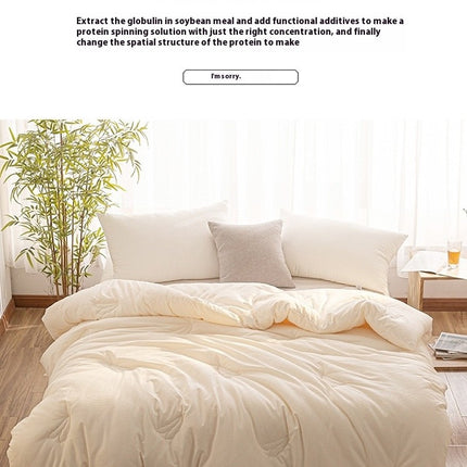 Cotton Comforter Soft Warmth for Winter Queen Quilt- Breathable Comforter For All Season