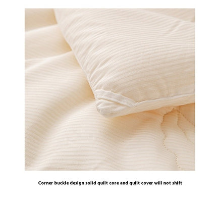 Cotton Comforter Soft Warmth for Winter Queen Quilt- Breathable Comforter For All Season