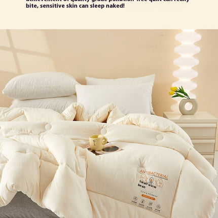 Soft Winter Quilt Cotton Comforter- All Season Comforter Breathable Hypoallergenic
