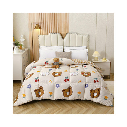 Breathable Comforter Ultra Soft Lightweight Bedding Comforter Duvet Quilt-Warmth for All Seasons