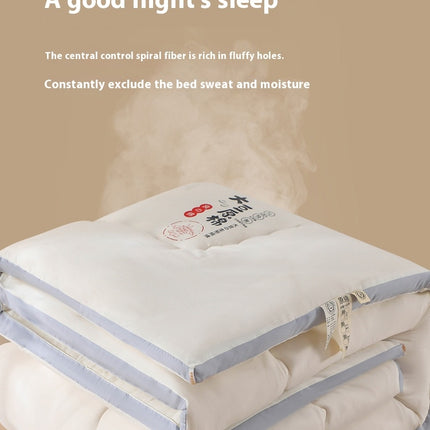 All-Season Cotton Comforter, Lightweight Soft Bedding Quilt 100% Cotton Comforter, King