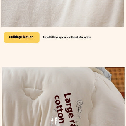 All-Season Cotton Comforter, Lightweight Soft Bedding Quilt 100% Cotton Comforter, King