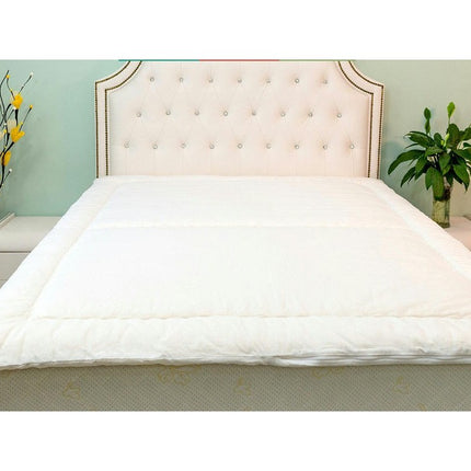 Comforter Queen All Season Quilt 100% Cotton Fabric, Soft Bedding Lightweight Winter Warm Comforter 1
