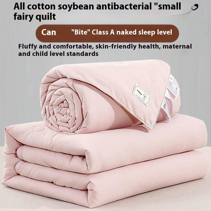 Cotton Quilt Home Quilt Queen Size Lightweight Microfiber Soft Quilt for All Season Warmth