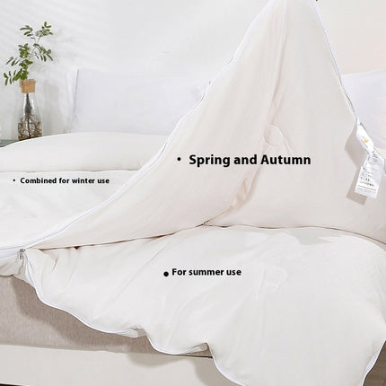 Cotton Quilt Home Quilt Queen Size Lightweight Microfiber Soft Quilt for All Season Warmth