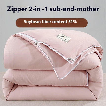Cotton Quilt Home Quilt Queen Size Lightweight Microfiber Soft Quilt for All Season Warmth