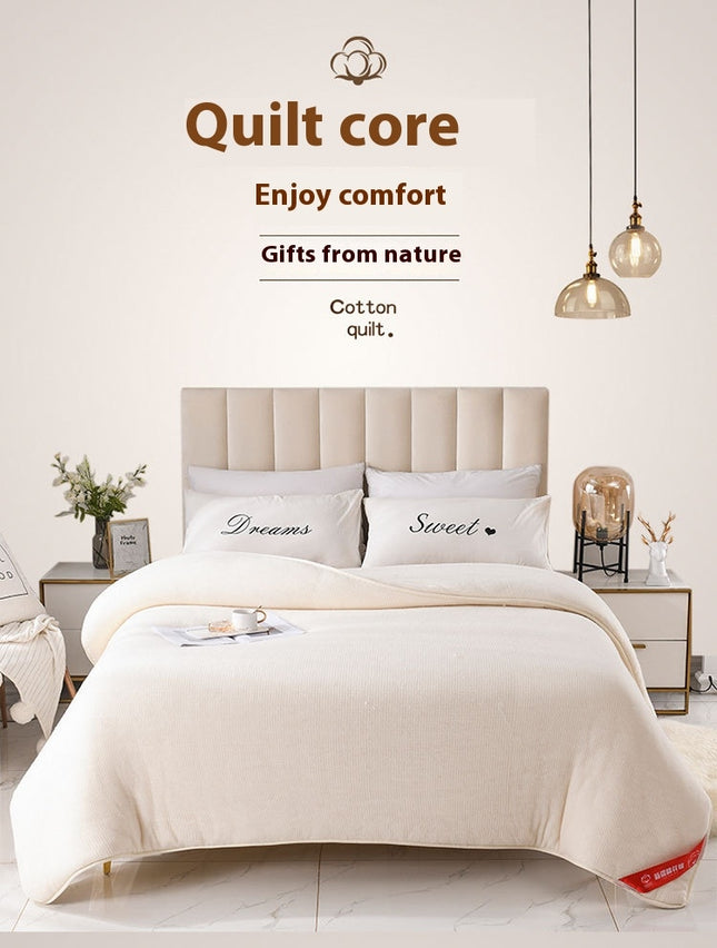 All Season Comforter Warm Winter Comforter 100% Cotton Quilt for Soft Breathable Bedding