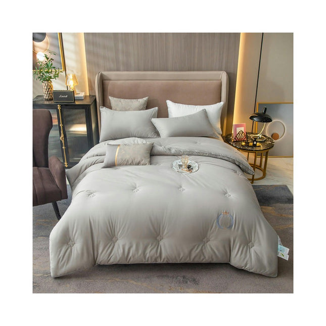 All Season Full Size Comforter-Soft Cotton Quilt Winter Warm Cotton Quilt for Breathable Bedding