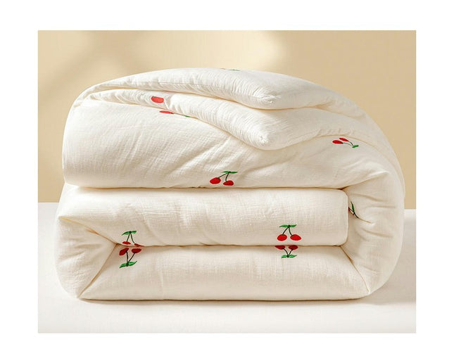 Quilt Fluffy Comforter, Winter Warm Comforters Queen Size Quilt Soft All Season Comforter