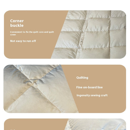 All Season King Size Comforter -Soft Down Breathable Lightweight Duvet Quilt for Winter Warm