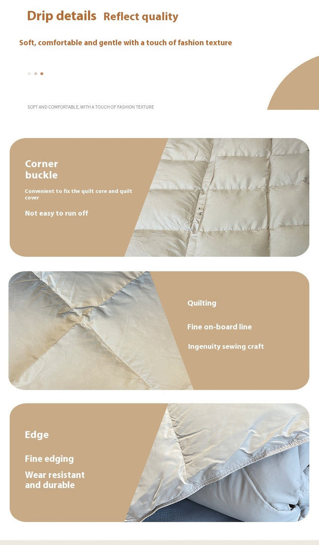 All Season King Size Comforter -Soft Down Breathable Lightweight Duvet Quilt for Winter Warm