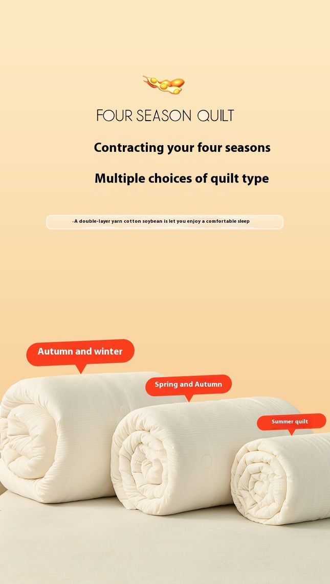 Ultra-Soft Full Size Comforter Bedding Comforter,Cotton Quilt Comforter for Winter Warm