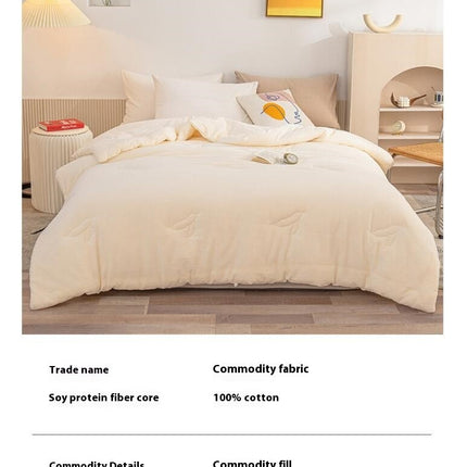 Comforter, Cotton Winter Extra Size Quilt -Washed Soft Quilt-All Season Warmth Bedding