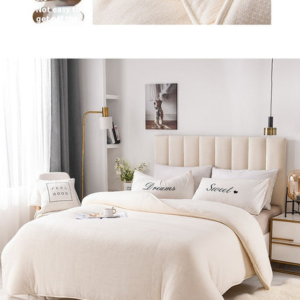All Season Comforter Warm Winter Comforter 100% Cotton Quilt for Soft Breathable Bedding-A