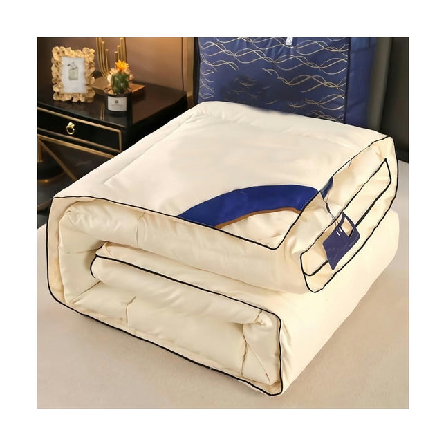 Warm Winter Comforter Cotton Quilted Down Comforter-Goose Down Feather Duvet Quilt For All Season 1