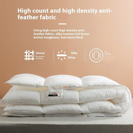 Comforter Cotton Goose Feathers Down Comforter Lightweight Warmth winter Duvet Quilt