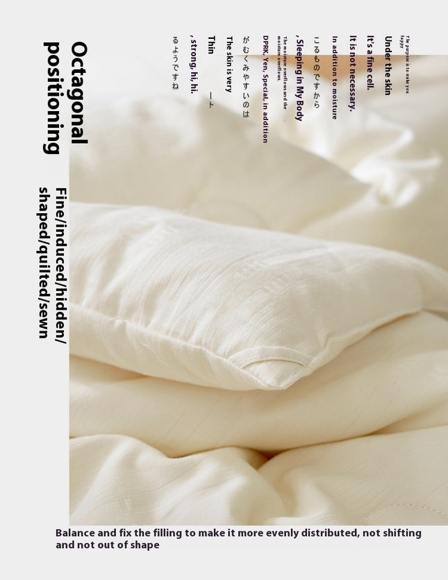 Comforter Ultra Soft Hypoallergenic Bedding Quilt for All Seasons Queen Comforter-A