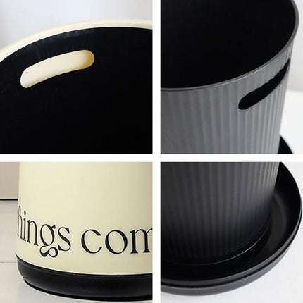Small Office Trash Can Open Top Small Wastebasket Bin, Waste Basket for Powder Room  Vanity Bathroom