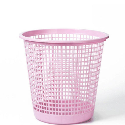 Plastic Household Wastebasket Toilet Bathroom Waste Basket Living Room Wastebasket with Pressure Ring