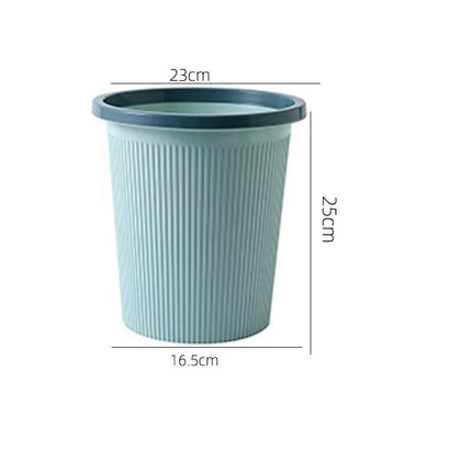 Plastic Household Wastebasket Toilet Bathroom Waste Basket Living Room Wastebasket with Pressure Ring