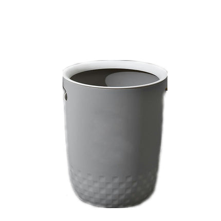 Office Bedroom Living Room Household Lidless Paper Basket with Hole Storage Ring Wastebasket