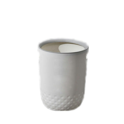 Office Bedroom Living Room Household Lidless Paper Basket with Hole Storage Ring Wastebasket
